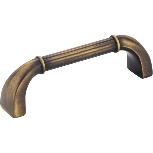 Jeffrey Alexander, Cordova, 3 3/4" (96mm) Straight Pull, Antique Brushed Satin Brass