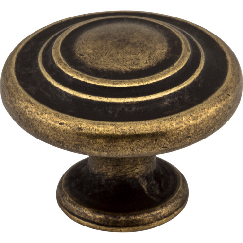 Elements, Arcadia, 1 5/16" Knob, Distressed Antique Brass