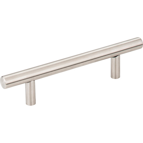 Elements, Naples, 3 3/4" (96mm), 6 1/8" Total Length Bar Pull, Stainless Steel