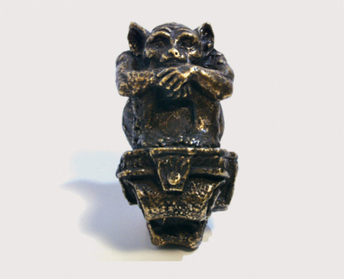 Emenee, Premier Collection, Wild, 2 3/4" Sitting Gargoyle Knob