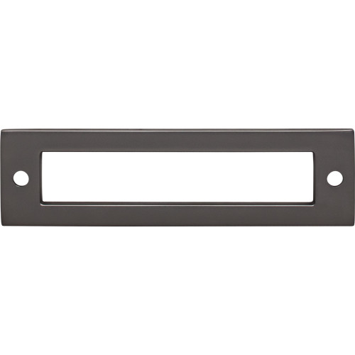 Top Knobs, Lynwood, Hollin, 3" (76mm) Pull Backplate, Ash Gray