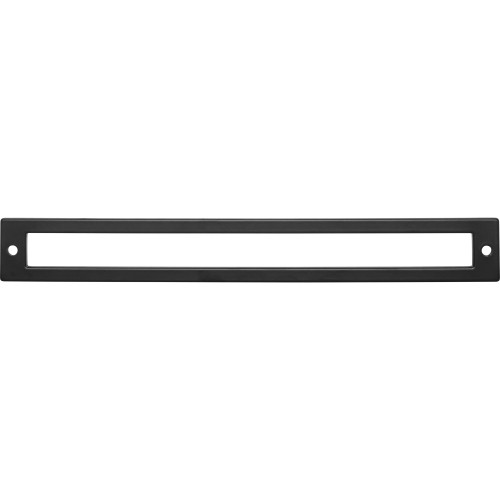 Top Knobs, Lynwood, Hollin, 8 13/16" (224mm) Pull Backplate, Flat Black