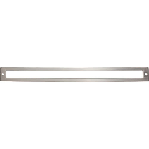 Top Knobs, Lynwood, Hollin, 12" (305mm) Pull Backplate, Brushed Satin Nickel