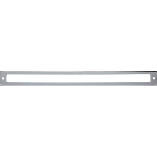 Top Knobs, Lynwood, Hollin, 12" (305mm) Pull Backplate, Polished Chrome