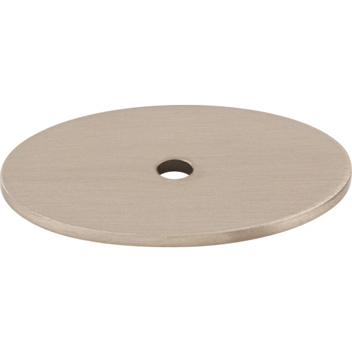Top Knobs, Sanctuary, 1 3/4" Oval Knob Backplate, Brushed Satin Nickel