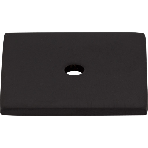 Top Knobs, Sanctuary, 1 1/4" Square Knob Backplate, Flat Black