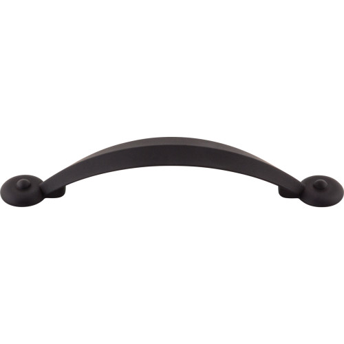 Top Knobs, Dakota, Angle, 3 3/4" (96mm) Curved Pull, Flat Black