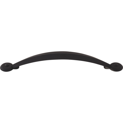 Top Knobs, Dakota, Angle, 5 1/16" (128mm) Curved Pull, Flat Black