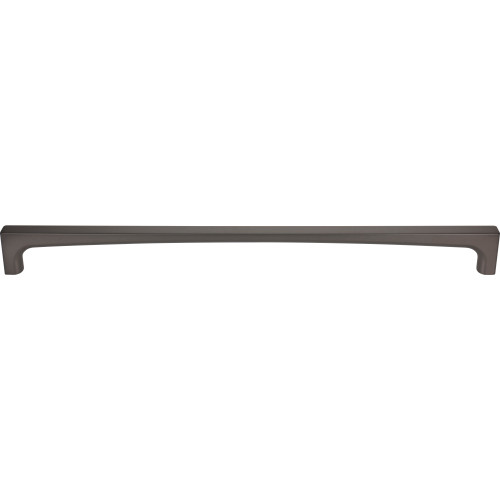 Top Knobs, Grace, Riverside, 18" Straight Appliance Pull, Ash Gray