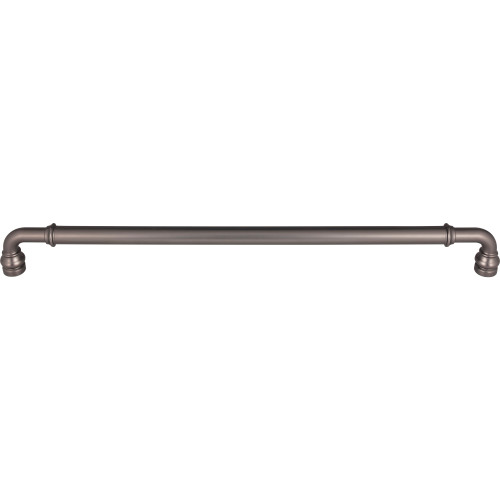 Top Knobs, Devon, Brixton, 18" Straight Appliance Pull, Ash Gray