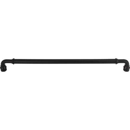 Top Knobs, Devon, Brixton, 18" Straight Appliance Pull, Flat Black