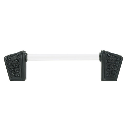 Edgar Berebi, Urban Metro, Rivoli II, 4" Straight Pull, Clear with Matte Black