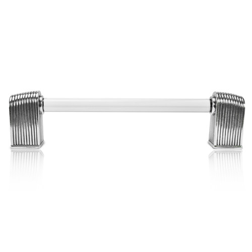 Edgar Berebi, Urban Metro, Oxford II, 6" Straight Appliance Pull, Burnish Silver Plate