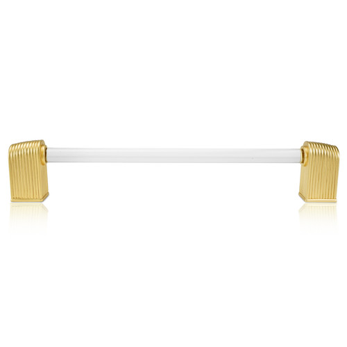 Edgar Berebi, Urban Metro, Oxford II, 8" Straight Appliance Pull, Clear with Satin Gold