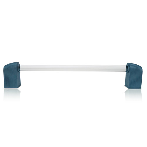 Edgar Berebi, Urban Metro, Oxford II, 10" Straight Appliance Pull, Clear with Blue Titanium
