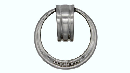 Buck Snort Lodge, Beaded Elegance, 1 15/16" Ring Pull, Satin Nickel