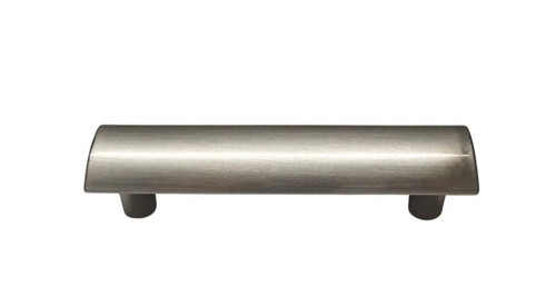 Buck Snort Lodge, Contemporary, Circle Slice 3" Rounded Straight Pull, Satin Nickel