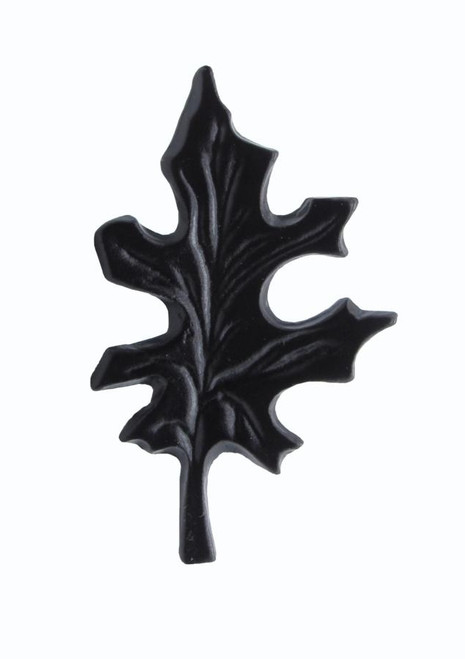 Buck Snort Lodge, Leaves and Trees, Oak Leaf Knob, Matte Black