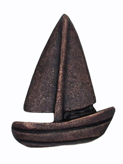 Buck Snort Lodge, Nautical, Sailboat Knob, Oil Rubbed Bronze