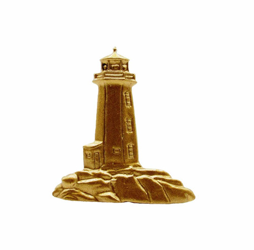 Buck Snort Lodge, Nautical, Stand Alone Lighthouse Knob, Lux Gold