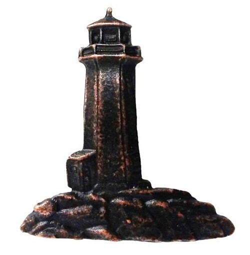 Buck Snort Lodge, Nautical, Stand Alone Lighthouse Knob, Oil Rubbed Bronze