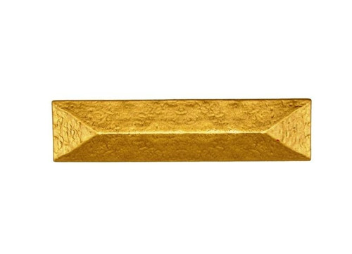 Buck Snort Lodge, Rustic and Lodge, 3" Rustic Pyramid Pull, Lux Gold