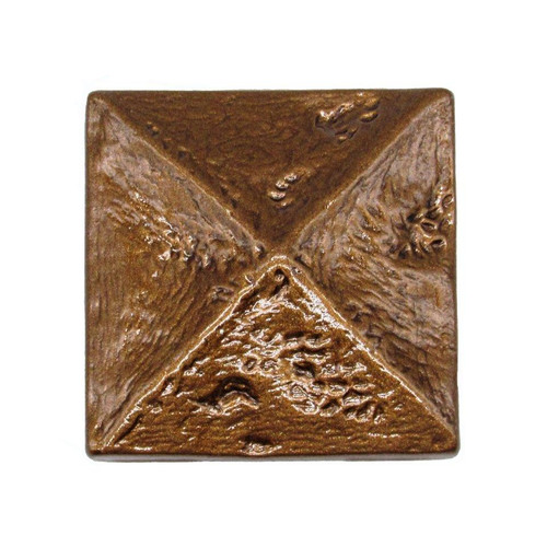 Buck Snort Lodge, Rustic and Lodge, Rustic Pyramid Knob, Lux Bronze