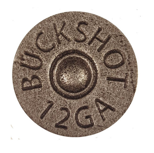 Buck Snort Lodge, Rustic and Lodge, Shotgun Shell Knob, Pewter Oxidized