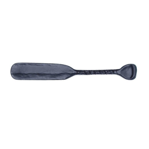 Buck Snort Lodge, Rustic and Lodge, 3" Wrapped Handle Canoe Paddle Pull, Matte Black
