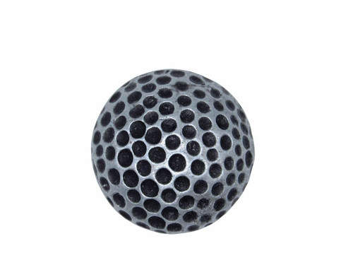 Buck Snort Lodge, Sports, Golf Ball Cabinet Knob, Pewter Oxidized