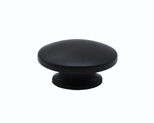 Buck Snort Lodge, Traditional and Modern, Large Oval Knob, Matte Black
