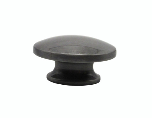 Buck Snort Lodge, Traditional and Modern, Large Oval Knob, Pewter Oxidized