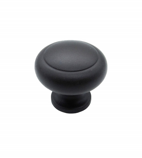 Buck Snort Lodge, Traditional and Modern, Small Smooth Raised Round Knob, Oil Rubbed Bronze