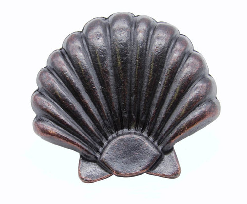 Buck Snort Lodge, Tropical and Coastal, Large Seashell Knob, Oil Rubbed Bronze