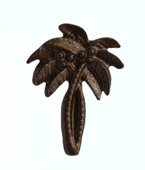 Buck Snort Lodge, Tropical and Coastal, Palm Tree Knob, Lux Bronze