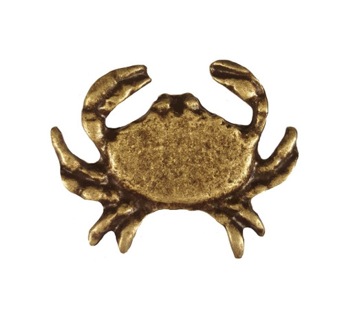 Buck Snort Lodge, Tropical and Coastal, Sand Crab Knob, Brass Oxidized