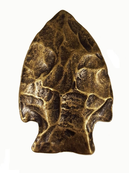 Buck Snort Lodge, Western, Arrowhead Knob, Brass Oxidized