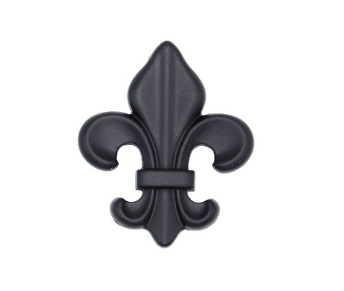 Buck Snort Lodge, Whimsical, Fleur De Lis Knob, Oil Rubbed Bronze