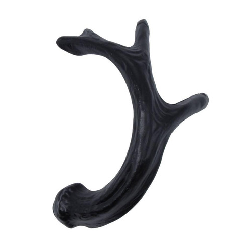 Buck Snort Lodge, Wildlife, 2 15/16" Deer Antler Facing Left Pull, Matte Black