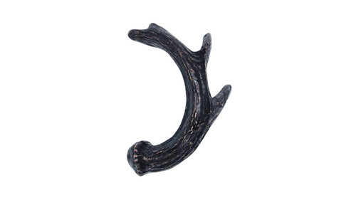 Buck Snort Lodge, Wildlife, 2 15/16" Deer Antler Facing Left Pull, Oil Rubbed Bronze