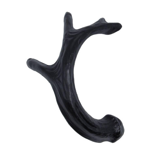 Buck Snort Lodge, Wildlife, 2 15/16" Deer Antler Facing Right Pull, Matte Black