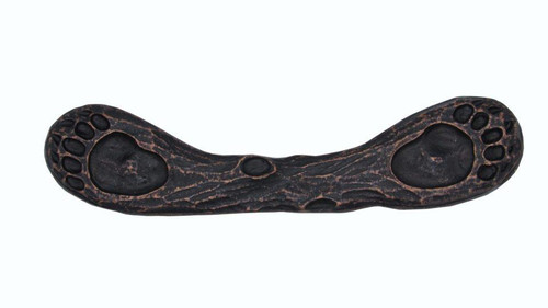 Buck Snort Lodge, Wildlife, 2 15/16" Dual Bear Track Pull, Oil Rubbed Bronze