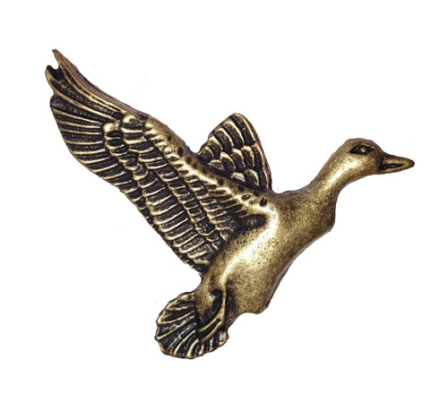 Buck Snort Lodge, Wildlife, Mallard Duck Knob, Brass Oxidized