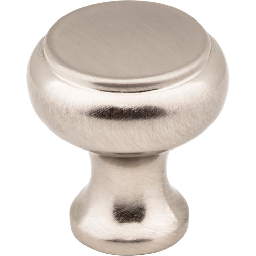 Elements, Westbury, 1 1/4" Round Knob, Satin Nickel