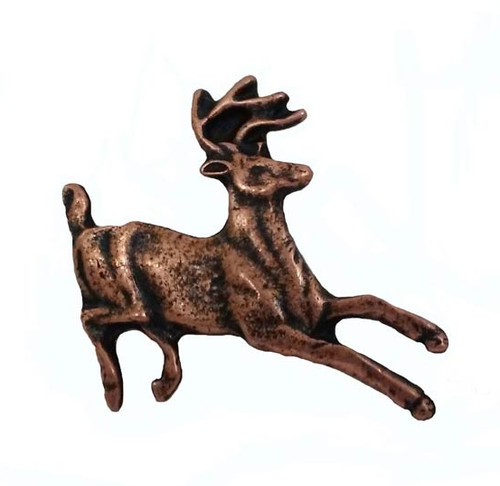 Buck Snort Lodge, Wildlife, Running Whitetail Knob, Copper Oxidized