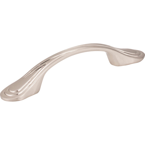 Elements, Westbury, 3" Curved Pull, Satin Nickel