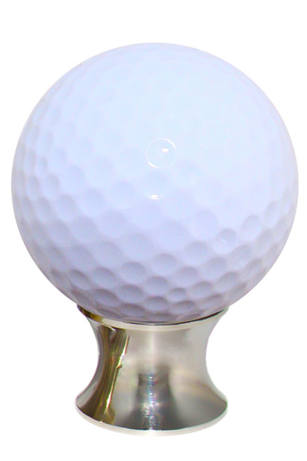 Gemstone Hardware, Golf Ball, Cabinet Knob, Polished Nickel
