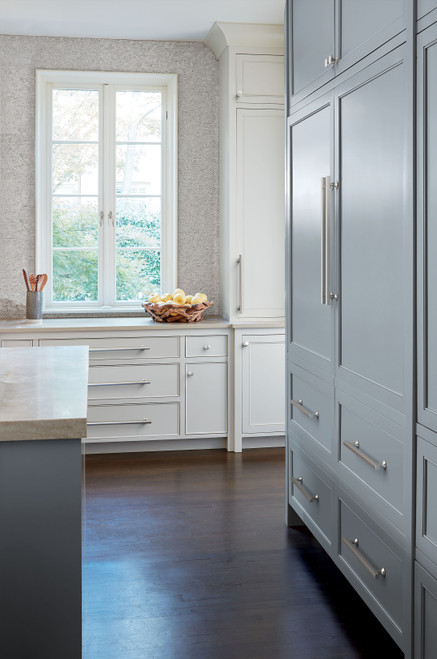 Amerock, Everett, 18" Bar Appliance Pull, Satin Nickel - installed 2 Amerock, Everett, 18" Bar Appliance Pull, Satin Nickel - installed 2