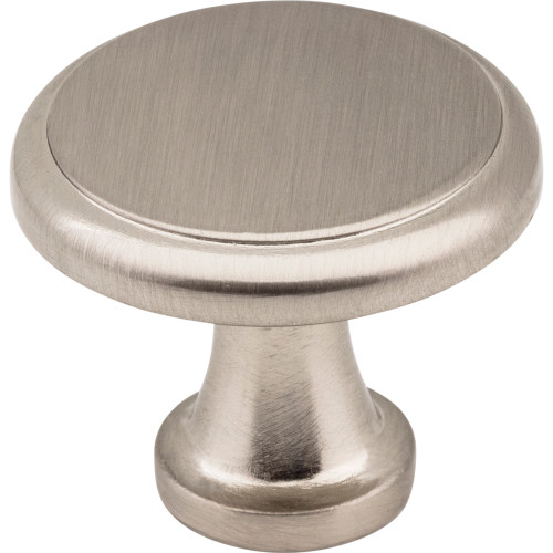 Elements, Gatsby/Kenner, 1 1/8" Round Knob, Satin Nickel