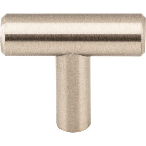 Elements, Naples, 1 9/16" T-Knob, Satin Nickel